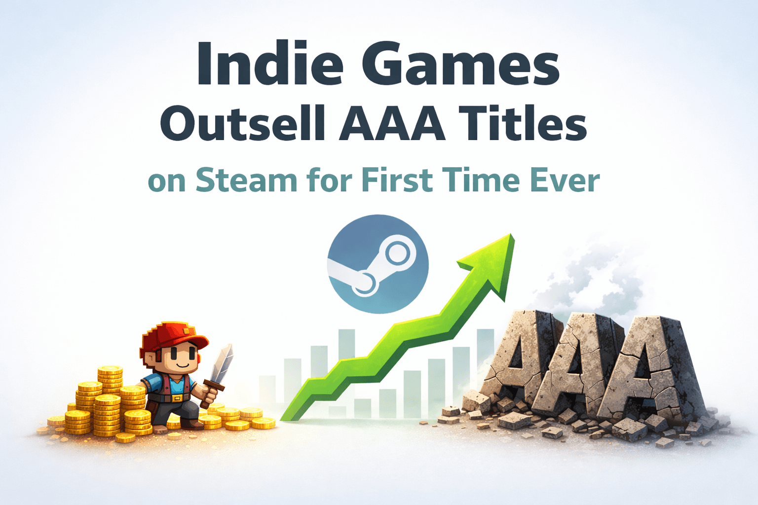 Indie Games Outsell AAA Titles on Steam for First Time Ever