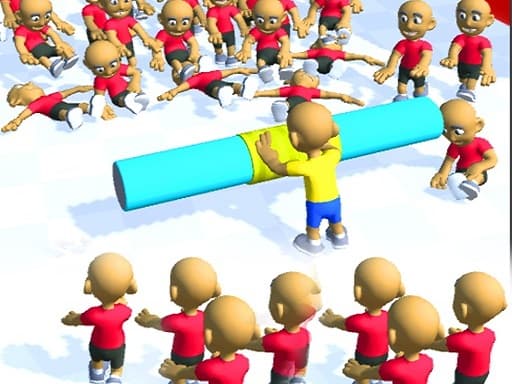 Push the Crazy Crowd : Stickman Clash 3D - hypercasual game