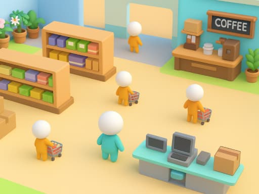 Big Supermarket Simulator - hypercasual game
