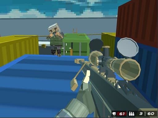 Shooting Blocky Combat Swat GunGame Survival - multiplayer game